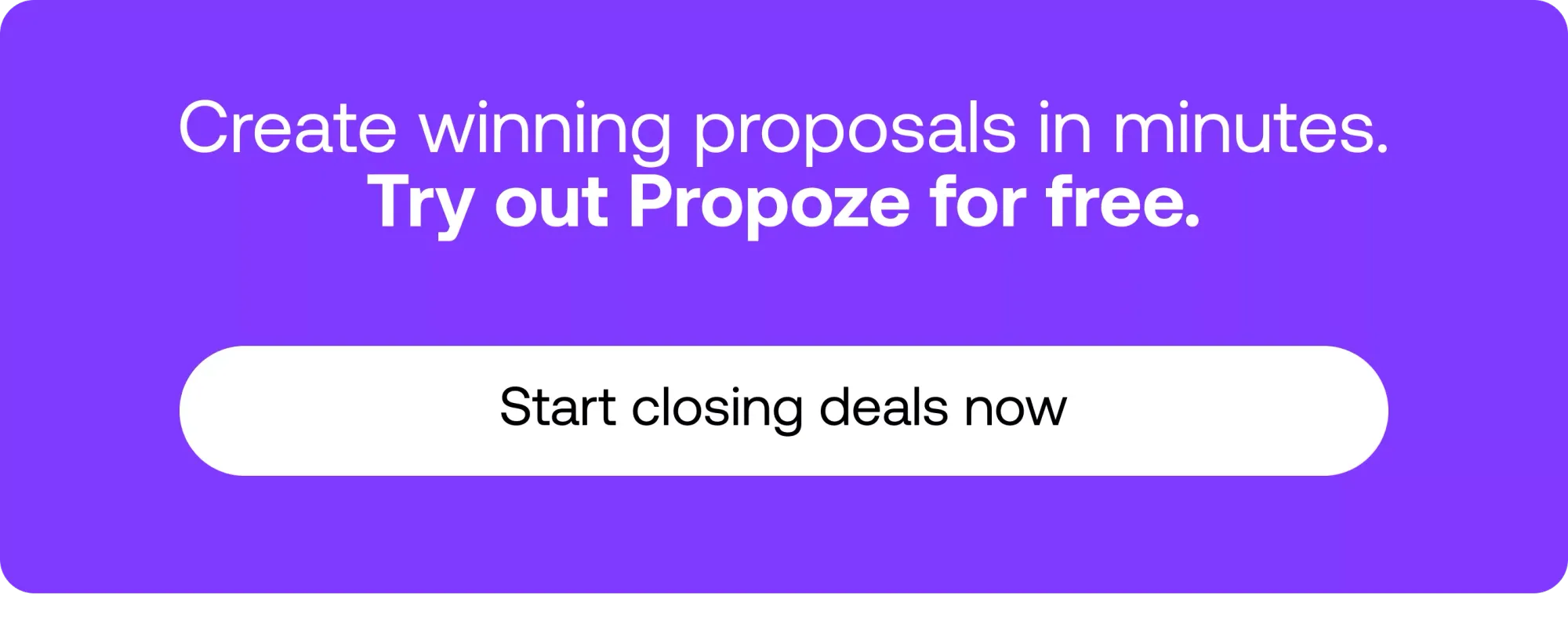 Propoze - free trial call-to-action