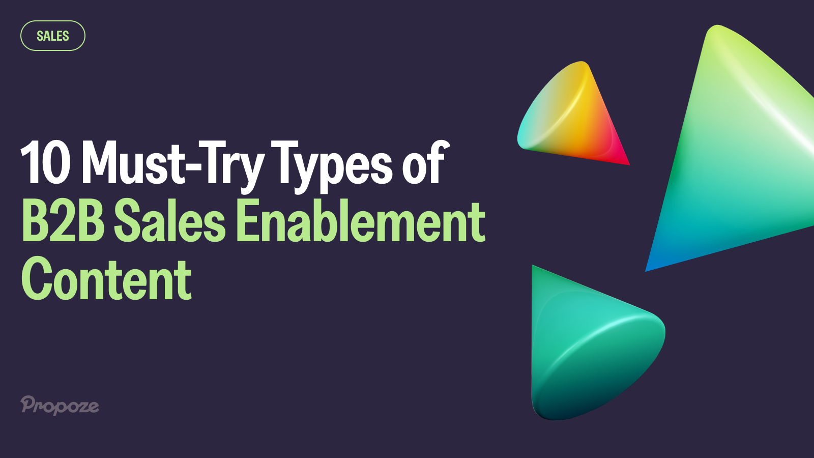 10 Must-Try Types of B2B Sales Enablement Content